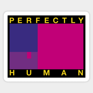 Perfectly Human - Bisexual Pride Flag Sticker